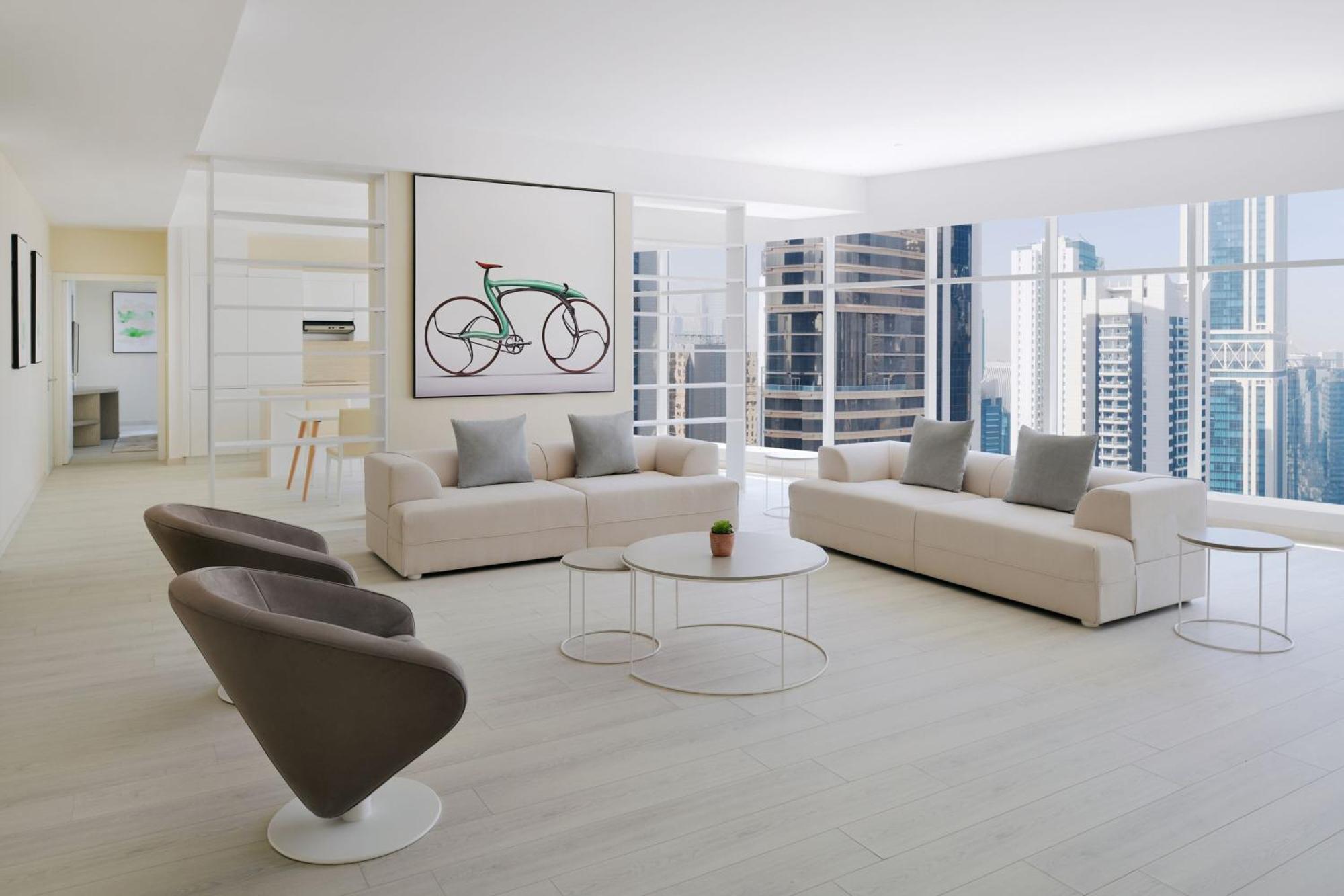 Element By Westin West Bay Doha Hotel Eksteriør billede The interior of a typical condominium